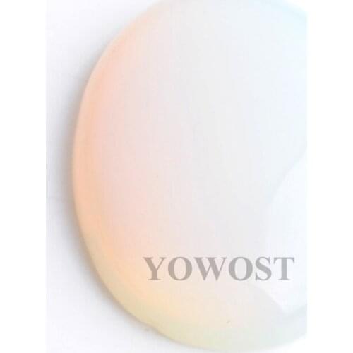 Natural White Opal Gem Stone Oval Cabochon CAB No Hole Jewelry 30x40x8MM 1PCS QU3143