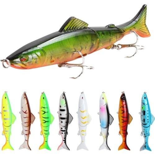 1PCS Fishing Lure130mm 21g 3D Eyes Multi-section Hard Bait Artificial Crankbait Sinking Wobblers Minnow Fishing Perch Carp Lures