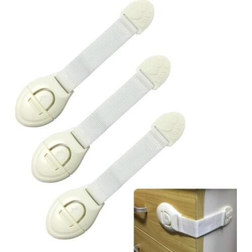 10pcs Child Safety Cabinet Lock Baby Proof Security Protector Drawer Door Cabinet Lock Plastic Protection Kids Safety Door Lock