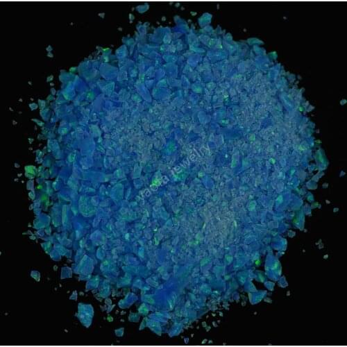 20 grams/lot wholesale 1.5mm-160mesh Op05 blue pacifit fire synthetic opal crushed/nail art material/opal crumb