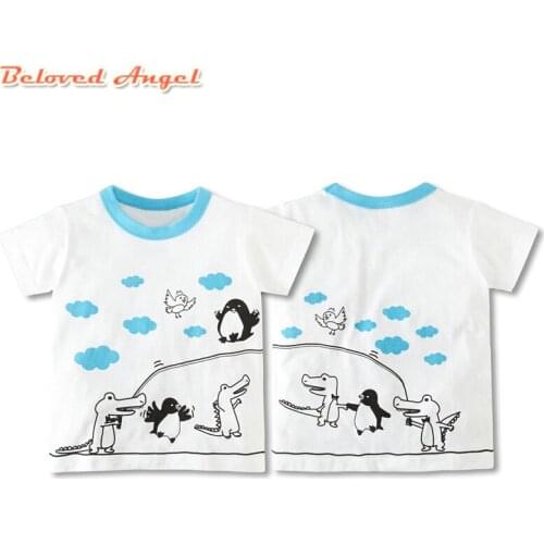 2019 Fashion Kids Summer Tees Tops Baby Boys Girls T-Shirt High Quality Creative Cartoon Animal Bus Childrens Boy Girl T-Shirt