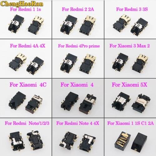 ChengHaoRan Earphone Headphone Audio Jack connector for Xiaomi 3/4/4C/5X for Redmi note/1/2/3/4X 1S 2 2A 3 3S 4A 4X 4PRO Prime