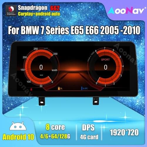 Android 10.0 Car Radio For BMW 7 Series E65 E66 2005 2006 2007 2008 2009 2010 Multimedia Video Player GPS Navigation Head Unit