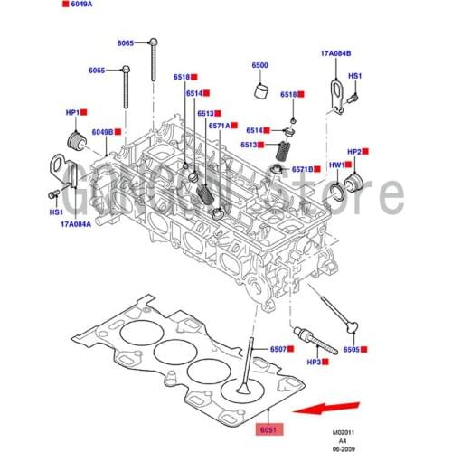CAR Cylinder Bed Gasket For dMo nd eoF oc usS-M AX F ies taE sca pe Cylinder Gasket Valve Cover Gasket Engine Cylinder Gasket
