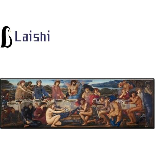 Large 5d Diy diamond painting Ancient People Feast full square round drill European court figures, world famous paintings decor