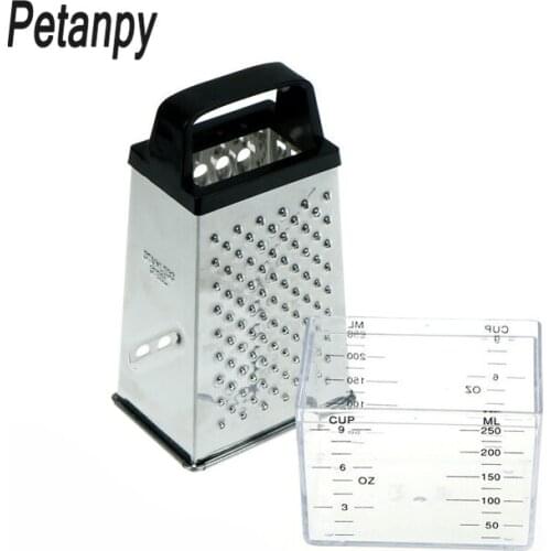 Black/White Random 4 Sided Blades Cheese Vegetables Grater Carrot Cucumber Slicer Cutter Box Container Kitchenware Stainless