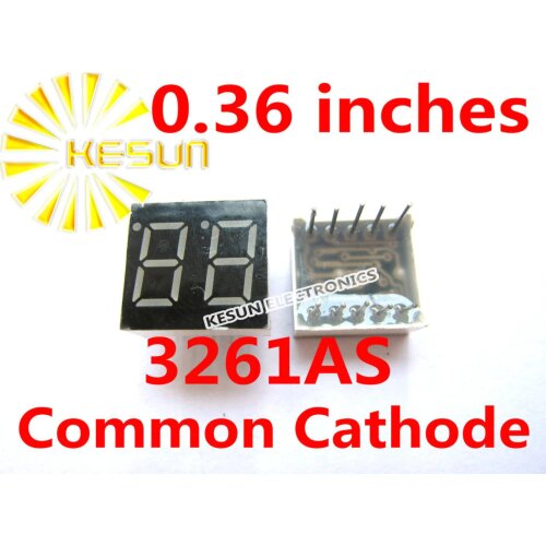 FREE SHIPPING 20PCS x 0.36 inches Red Blue Green 2 Digital Tube 3261AS 3261BS 3261AG 3261BG 3261AB 3261BB LED Display Module