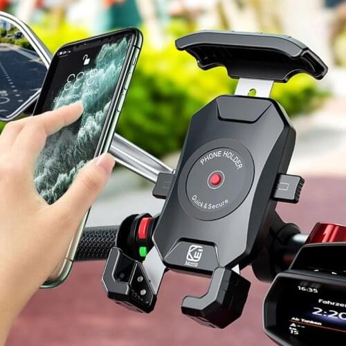 Bicycle Phone Holder Handlebar Mirror Mount Clip Bracket Motorcycle Bike Cellphone Clamp Stand For iPhone 12 Samsung S10 Plus
