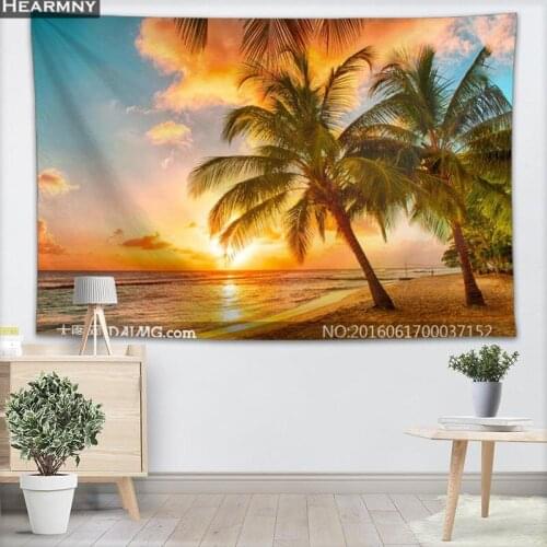 Setting Sun Tapestry Wall Hanging Decor Christmas Wall Tapestry Show Piece For Home Decoration Camping Tent Travel Sleeping Pad