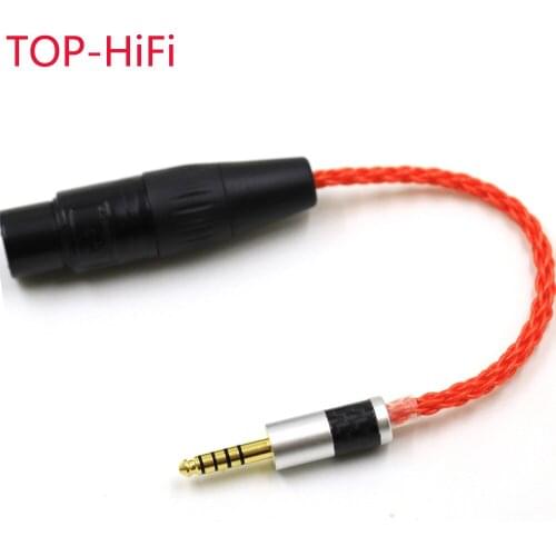 TOP-HiFi UPOCC 4.4mm Balanced Male to 4-Pin XLR Female Balanced Connector Audio Adapter Cable