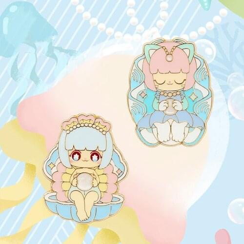 Kimmy Miki Undersea Adventure Metal Badge Blind Box Toys Guess Bag Caja Ciega Blind Bag Toys for Girls Kawaii Birthday Gift