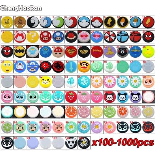 100-1000pcs Analog Thumb Stick Grips Cover For PS5 PS4 Pro Slim PS3/Switch Pro Controller Joystick Cap for Xbox 360 One X S