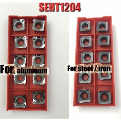10pcs SEHT1204 SEKT1204 stainess steel cutter blade Insert Cutting Tool KM face mill