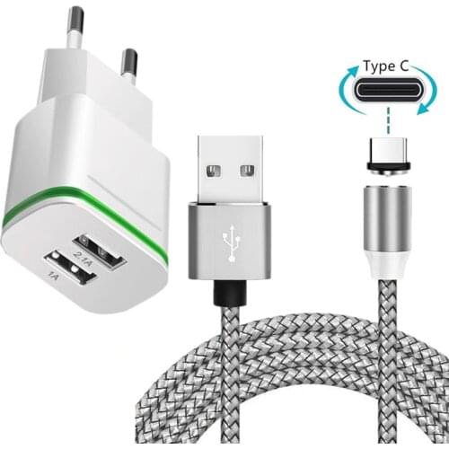 For Samsung Galaxy A31 A51 A70 Phone Charger OUKITEL C17 Pro Magnetic Type C usb Charge Cable For Huawei P20 lite P30 ZTE axon 7