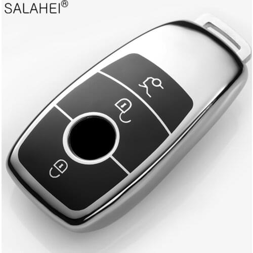 Soft TPU Car Key Cover Case Protective For Mercedes Benz 2017 E Class W213 2018 S class Accessories For Car styling Accessories