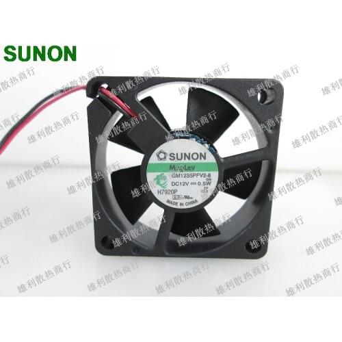 Original For Sunon GM1235PFV2-8 12V 0.5W 3510 3.5cm 35mm 2-wire fan