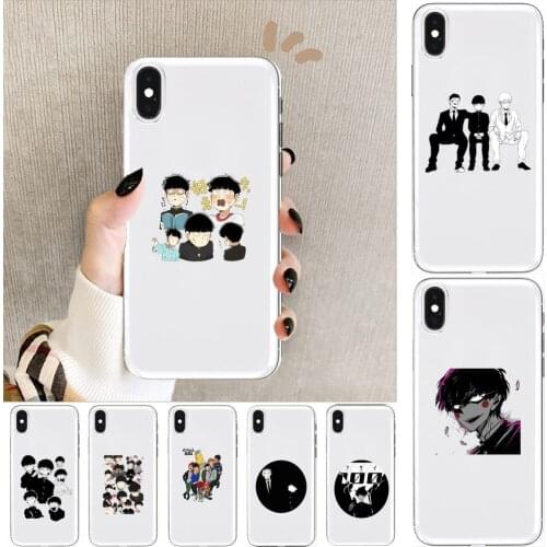 Mob Psycho 100、Mobu Saiko Hyaku Anime Transparent Phone Case For XiaoMi Redmi Note 10 9S 8 7 6 5 A Pro T Y1 Anime Cover Silicon