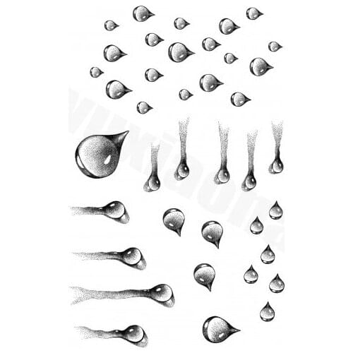 Water drop Transparent Clear Silicone Stamp/Seal for DIY scrapbooking/photo album Decorative clear stamp A710