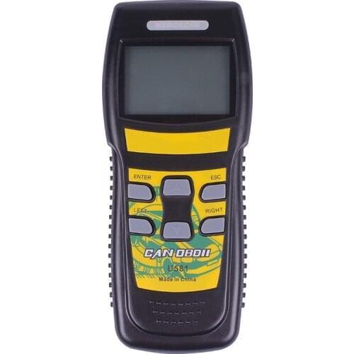 Free Shipping U581 OBD2 Car Engine Fault Code Reader Diagnostic Scanner CAN BUS Protocol Scan Tool Code Readers Vehicle Tester