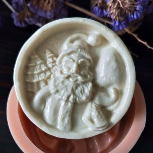 Fondant Mould Santa Claus Silicone Mold Christmas Soap Molds Gypsum Chocolate Candle Mold Clay Resin TS0095 PRZY Silicone