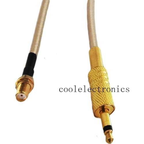 SMA Jack Female to 3.5mm Mono 1/8" Male Plug for CCTV Camera Monitor antenna RG316 Pigtail Cable 15/20/30/50cm 1/2/3/5/10m