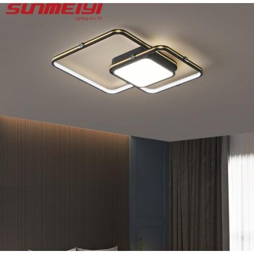 Modern Ceiling Lights Square Gold Led Lights For Room Kitchen Living Room Nordic Decor Kids Bedroom Lighting plafon led techo