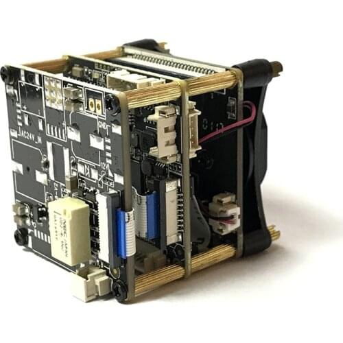 Smart Security UHD 4K 8MP H.265 IP Camera Module PCB Board SD Card Slot Auto IRIS Sony IMX274 Hi3519 With LAN Cable SIP-E274KITC