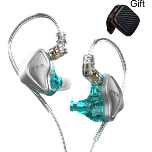 2021 NEW CCA NRA 1Electrostatic +1 Dynamic Unit In-Ear Earphone Hybrid Wired Headset Detachable Cable For C12 C10 ZSN PRO ZS10