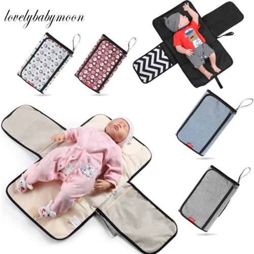 Waterproof Changing Pad Diaper Travel Multifunction Portable Baby Diaper Cover Mat Clean Hand Folding Diaper Bag