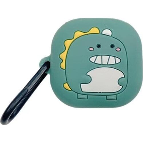 Cute Dinosaur Protective Cover Silicone Case for galaxy-Buds Pro/Live Earphone M5TE