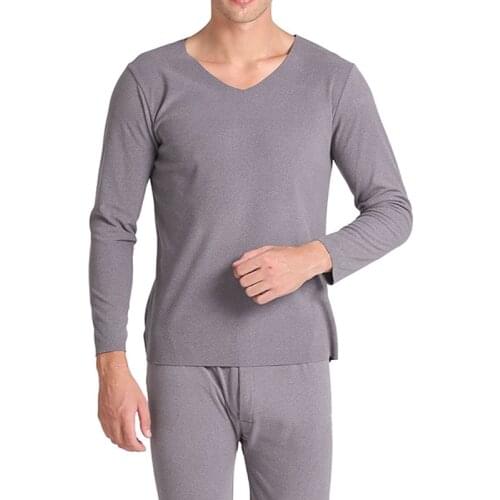 Winter Plus size Thermal underwear men 9XL 8XL 7XL 6XL 5XL Bust 160cm V neck warm Underwear man