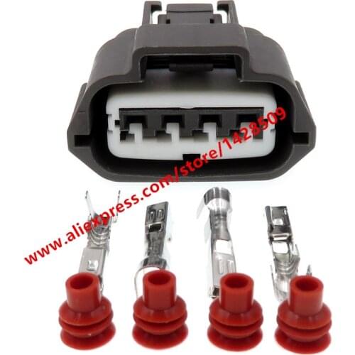 10 Sets 4 Pin Waterproof Ignition Coil Plug MAF Connector Female 6189-0781 For Nissan Mazda Mitsubishi