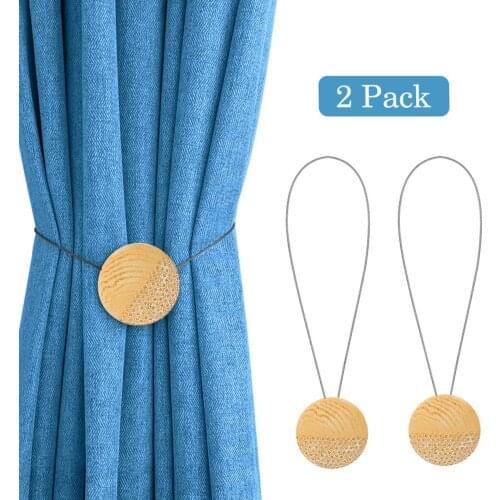 Vintage Magnetic Curtain Tieback,1 Pair Resin Round Curtain Drapery Holdback Window Curtain Decorative Buckle Holder for Home