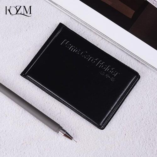 1PC Black PU Leather 40 Cards ID Credit Card Holder Book Case Keeper Organizer Passport Credit Card Case Business Vintage Bag