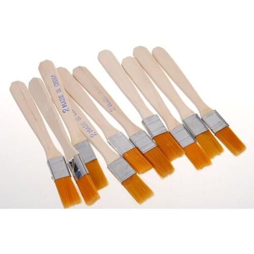10pcs BGA Solder Flux Paste Brush With Wooden Handle Reballing Tool