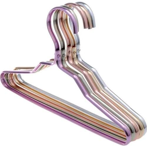 10pcs Aluminum Alloy Clothes Hangers for Kid , 30 Cm Drying Racks , Seamless Anti-slip Windproof Anti-rust , Storage Rack