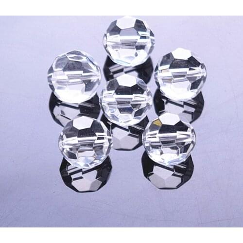 1000pcs/lot Good Quality Clear Colors 8mm Crystal Glass Faceted Round Beads Diy Jewlery For Crystal Chandelier Lamp Parts