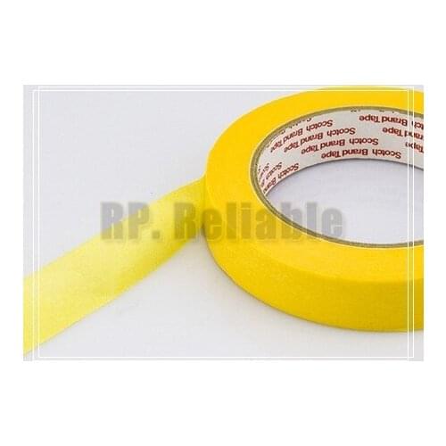 10x 20mm*50M 3M244 Yellow Masking Tape for PCB Auto Car High Temperature Painting Coating
