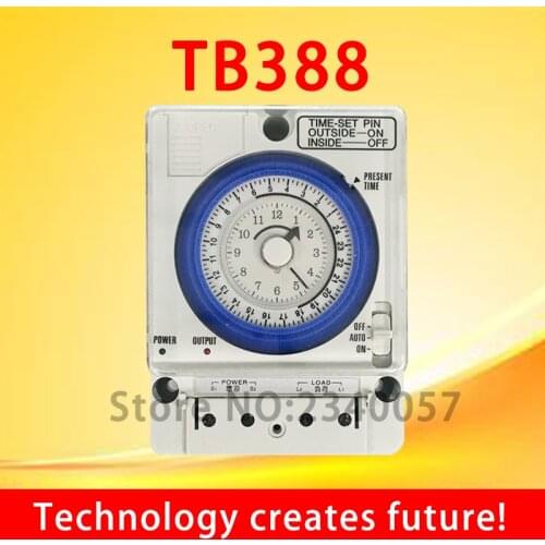 24 hour Timer Switch TB388 Time Timer RATED VOLTAGE:100-240V