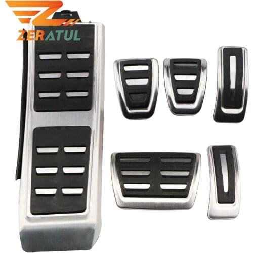 Car Pedals for Audi A4 B8 S4 RS4 Q3 A5 S5 RS5 8T Q5 8R SQ5 A6 C7 A7 S7 S6 4G A8 S8 A8L 4H AT MT Fuel Brake Footrest Pedal Cover