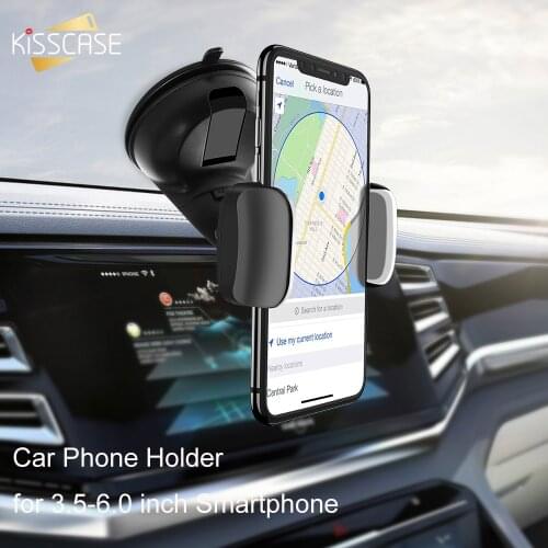 KISSCASE Car Phone Holder Windshield Mount Suction Cup Phone Car Holder For iPhone Samsung S9 S8 Mobile Stand For iPhone SE2020