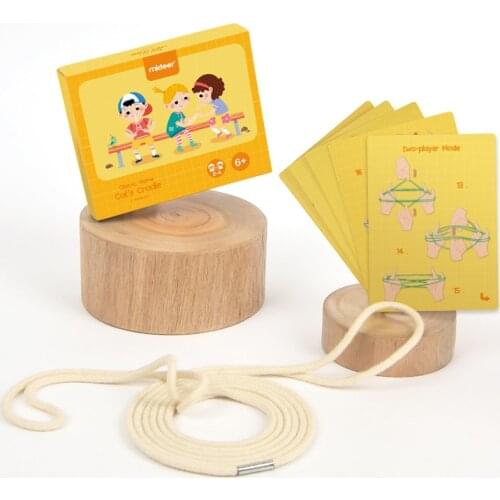 Kids Learning Educational Toys 2M Cat Cradle Rope Montessori Materials Flip Hand Finger Game Toys Children Party Gadgets