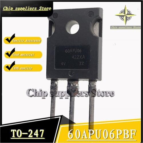 10PCS-20PCS) 60APU06PBF TO-247 60APU06P TO247 60APU06 60A600V fast recovery diode New and original