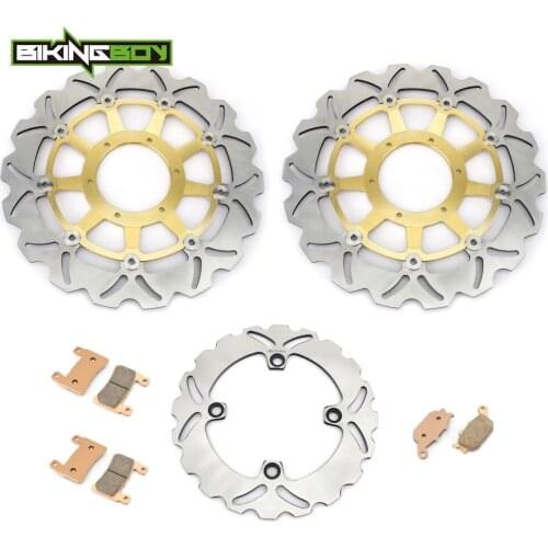 BIKINGBOY CBR 900 RR Fireblade 2000 2001 2002 2003 CBR 929 RR 00 01 CBR 954 RR 02 03 Front Rear Brake Discs Disks Rotors + Pads
