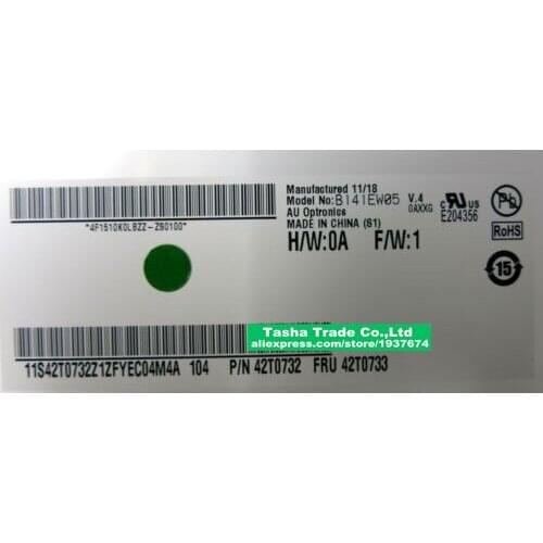 FOR lenovo thinkpad T410 B141EW05 V.4 LCD Display B141EW05 V4 Good Quality Warranty