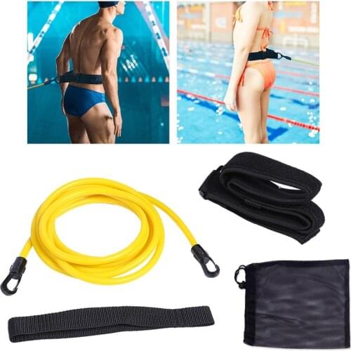 3M/4M Swim Trainer Belt Swimming Training Resistance Band Safe Rubber Tube Elastic Pull Rope For Adult Kids Pool Accessories