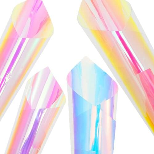 10x15cm 30x20cm 1PC HolographicFoil Resin Jewelry Stuff Rainbow Stickers Laser Film DIY Craft Epoxy Silicone Mold Filling Nail A