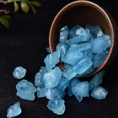 100g Natural Aquamarines Chip Stone Bulk Blue Tumbled Healing Reiki Quartz Crystal Gravel DIY Home Decor