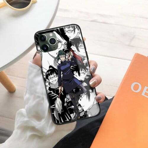 Maki Zenin Jujutsu Kaisen anime Soft Silicone Glass Phone Case for IPhone SE 6s 7 8 Plus X Xr Xs 11 12 Mini Pro Max Samsung