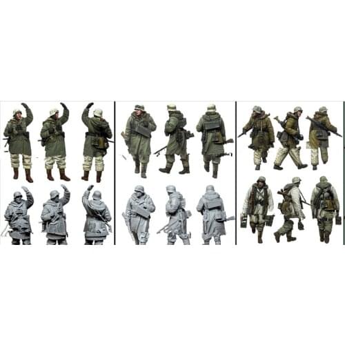 1/35 Resin Figure Model Kit Unassambled Unpainted//E159(4 FIGURES)